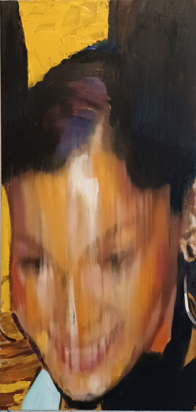 Brázdil A. - Bez názvu, 115x55cm, olej na plátně