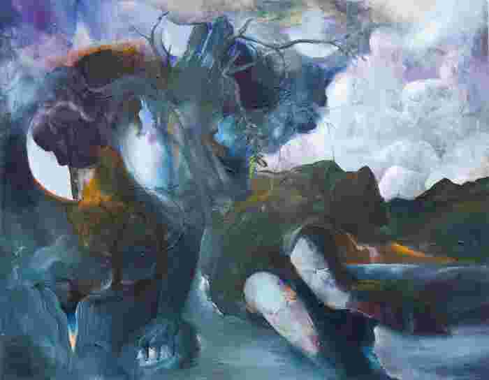 Pražan J. - Narcis, 2020, 70x90cm, olej na plátně