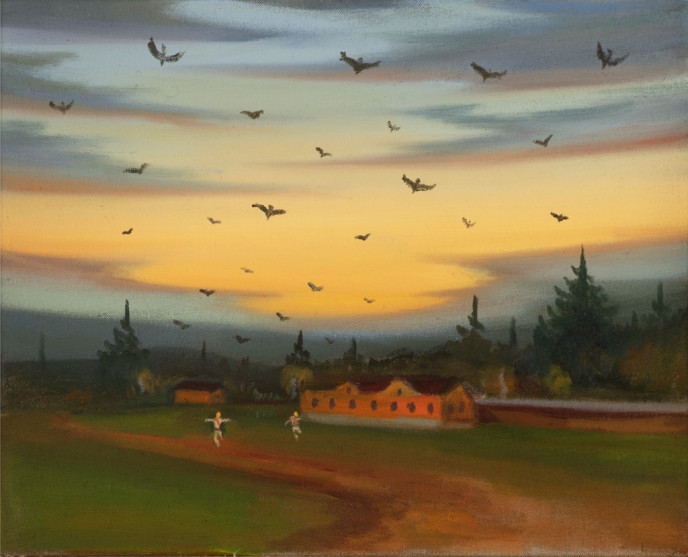 Valečka J. - Ptáci, 2020, 40x50cm, olej na plátně-3