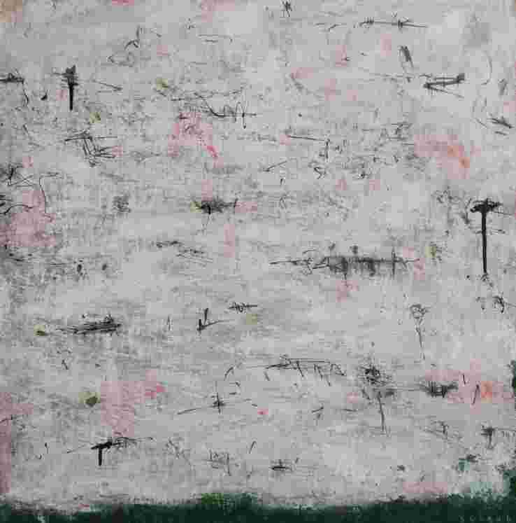 Svoboda J. - Topografie zimního odpoledne, 2017, 60x60cm, akryl na plátně-4