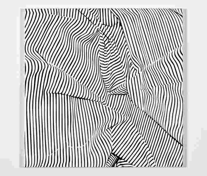 Hayek P. - Textilie,2014,  70x65cm, serigrafie