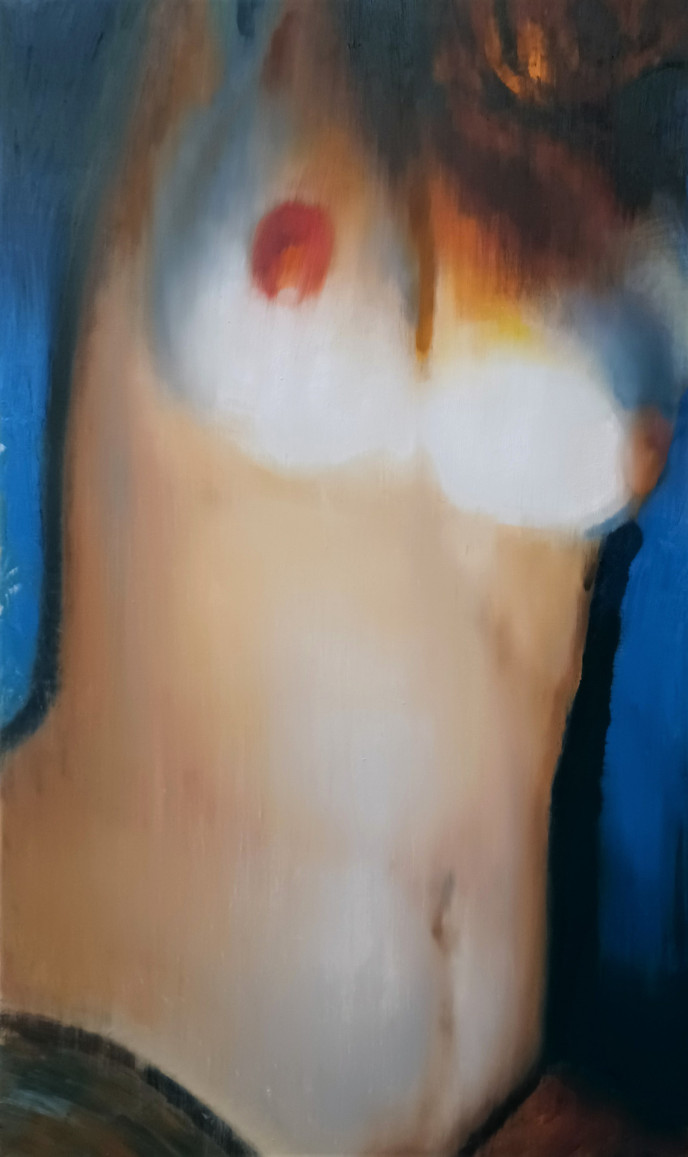 Brázdil A. - Trup 2, 2021, 135x80cm, olej na plátně