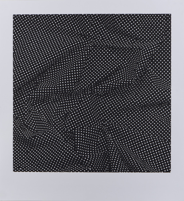 Hayek P. - Textilie, 2015, 70x65cm, serigrafie